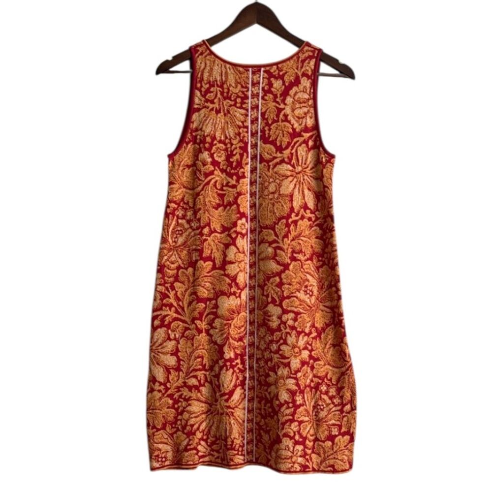Peruvian Connection Pima Cotton Red Floral Dress Sz M - Picture 4 of 4